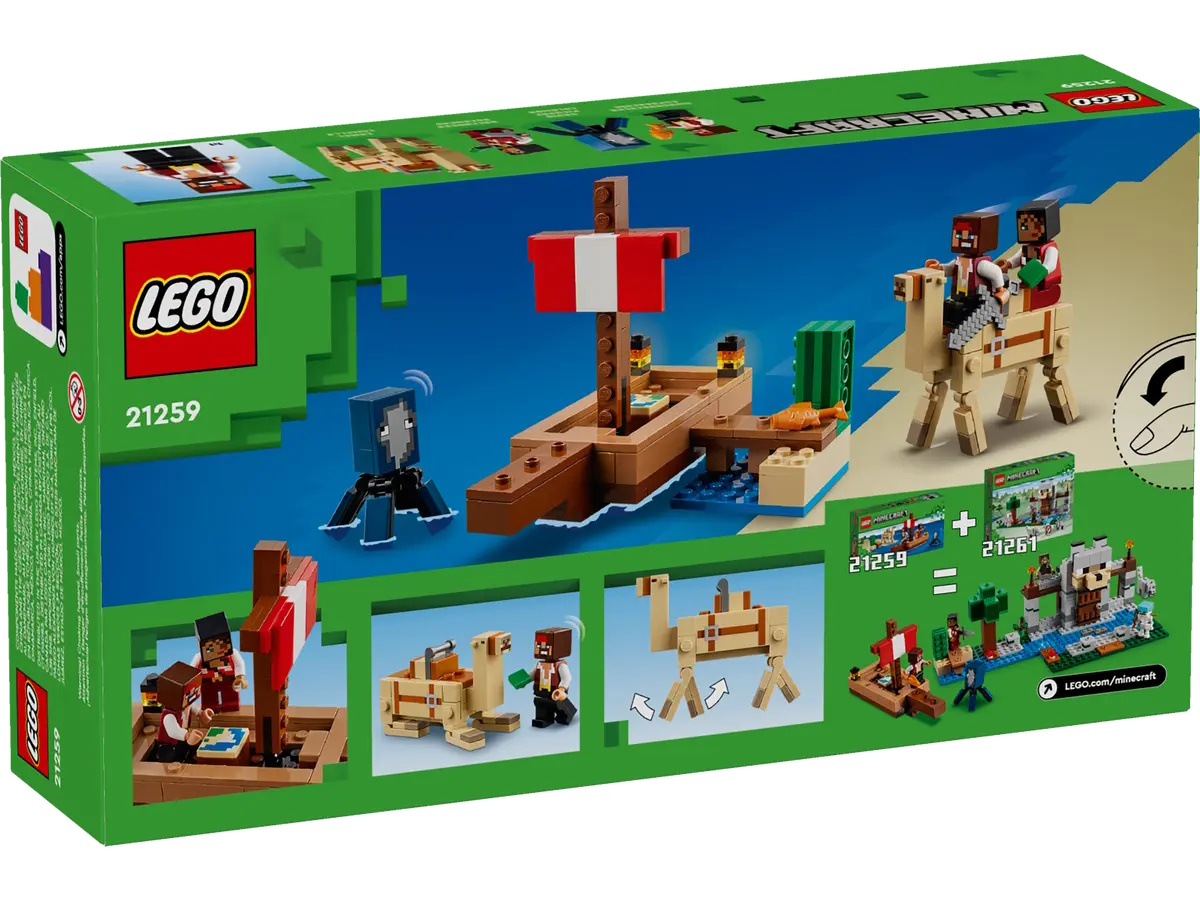 lego minecraft 21259 rejs statkiem pirackim