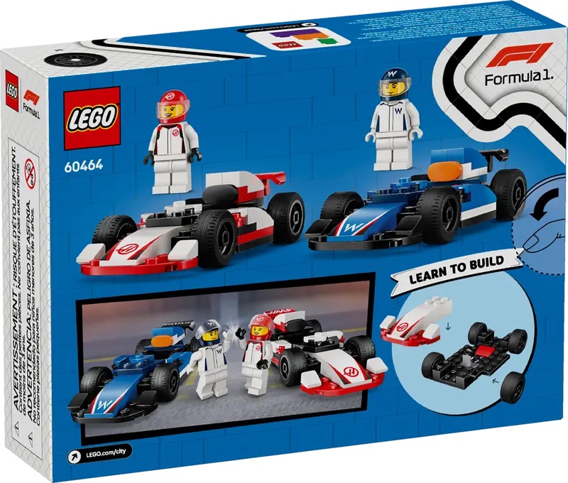 LEGO 60464 F1 Bolidy Williams Racing i Haas F1 opakowanie