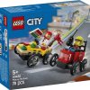 LEGO City 60458 Zestaw wyscigowek pizza kontra woz strazacki