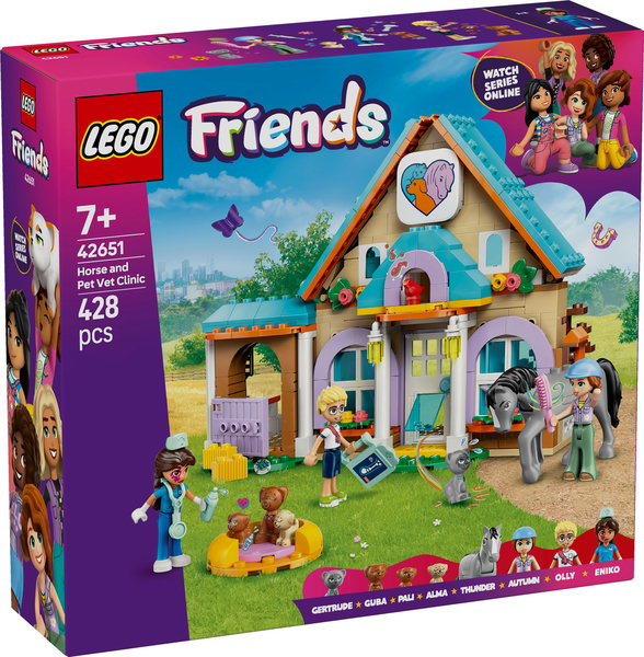 LEGO Friends 42651 Kon i lecznica dla zwierzat