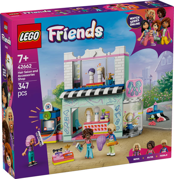 LEGO Friends 42662 Salon fryzjerski i sklep z akcesoriami