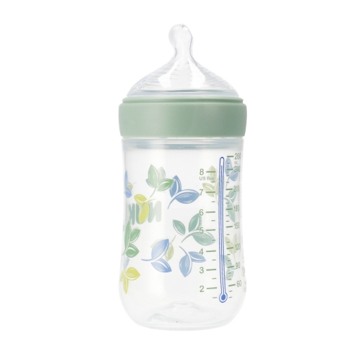 NUK Butelka For Nature 260 ml zielona wskaznik temperatury