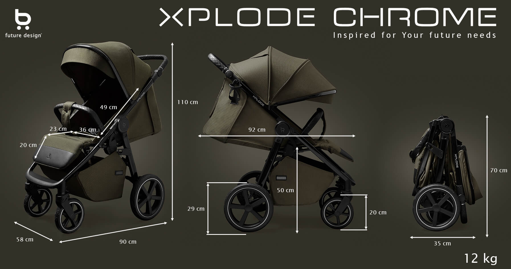 Wymiary XPLODE CHROME