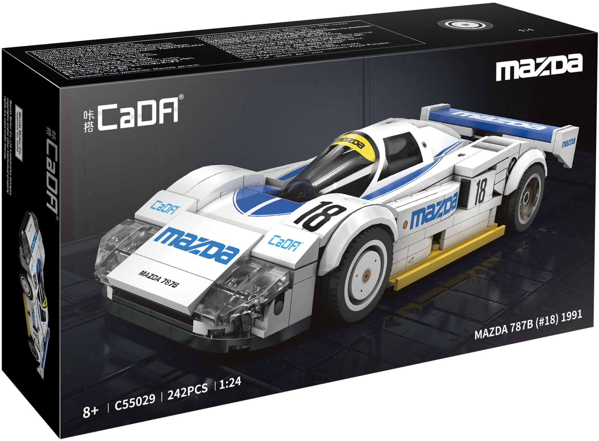 CaDA Mazda 787B model z klockow