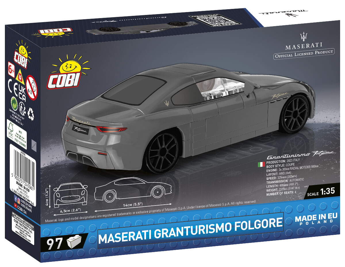 Maserati Granturismo Folgore auto z klockow