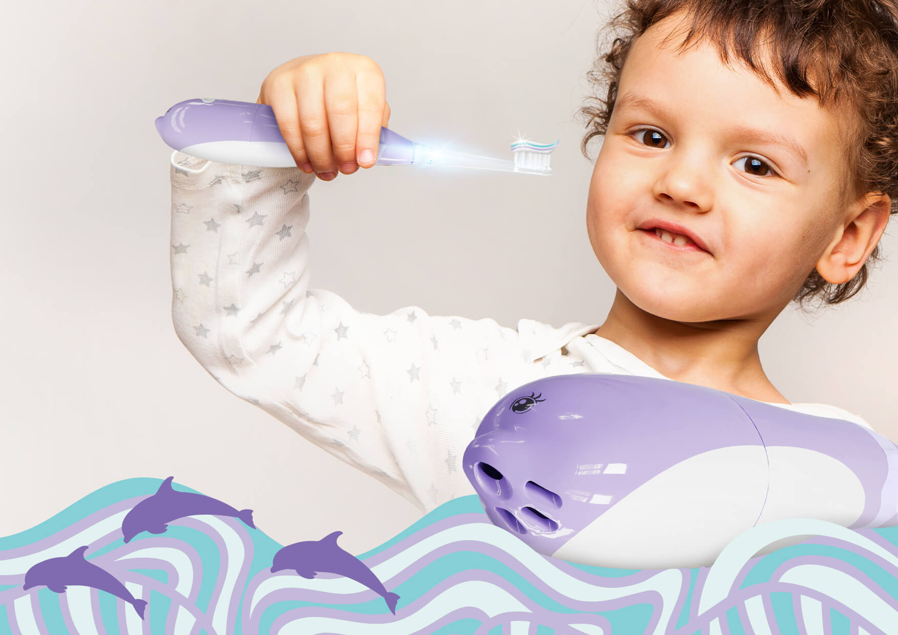 Neno tutti violet ksztalt delfinka