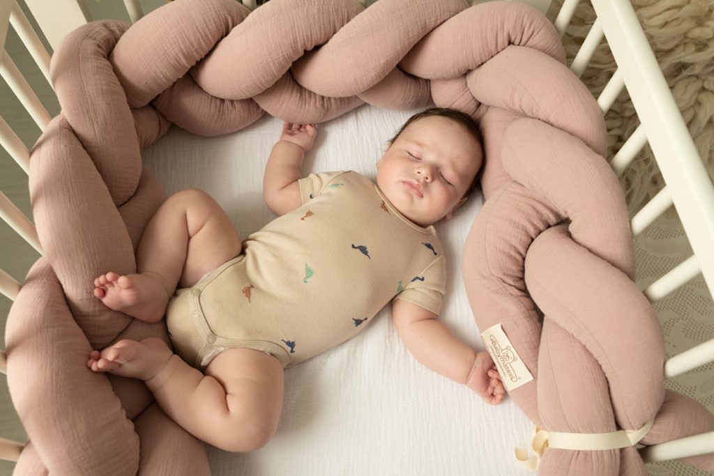 Ochraniacz warkocz MUSLIN rozowy lifestail Ochraniacz warkocz MUSLIN rozowy lifestail