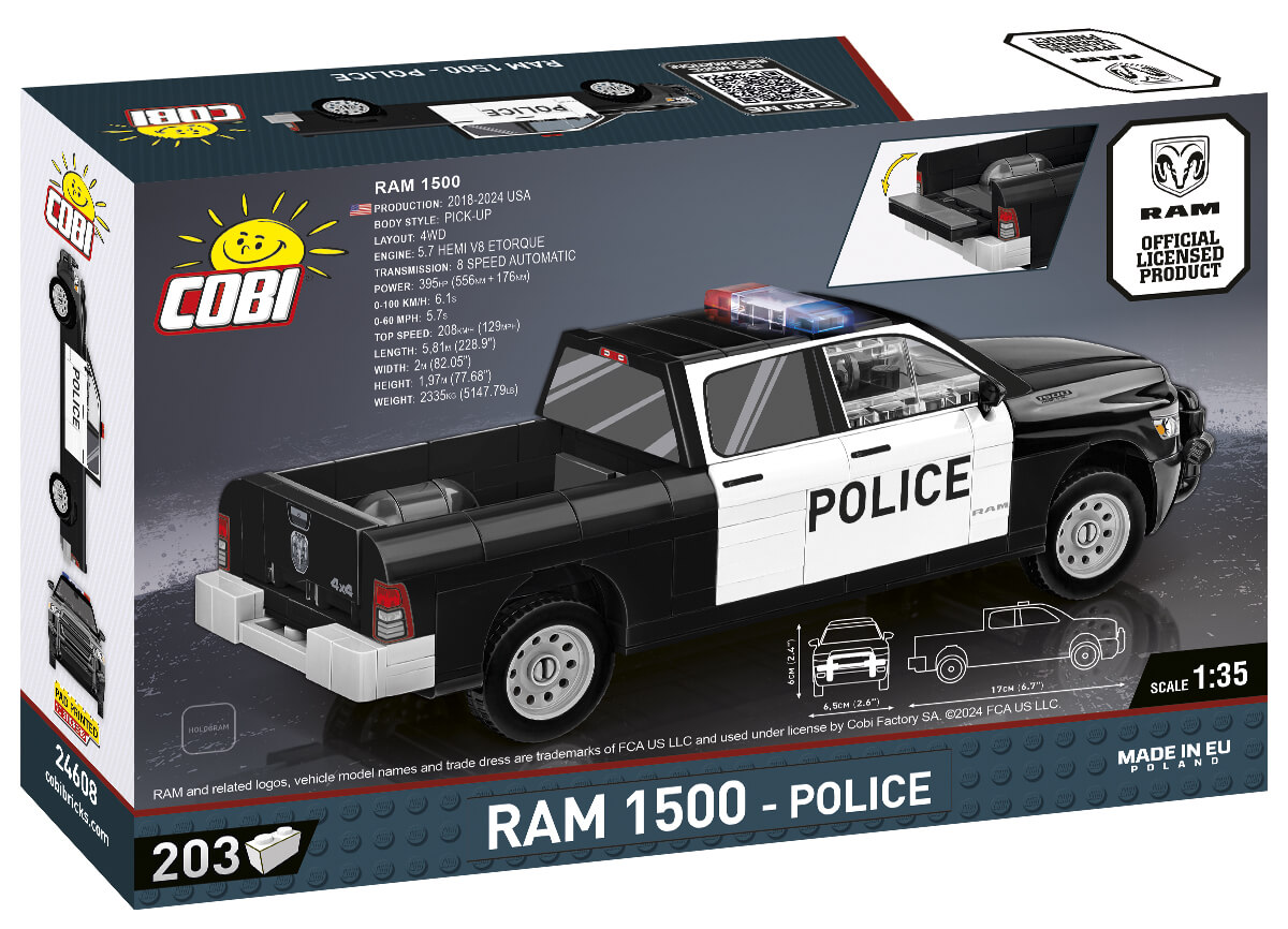 RAM 1500 Police auto z klockow