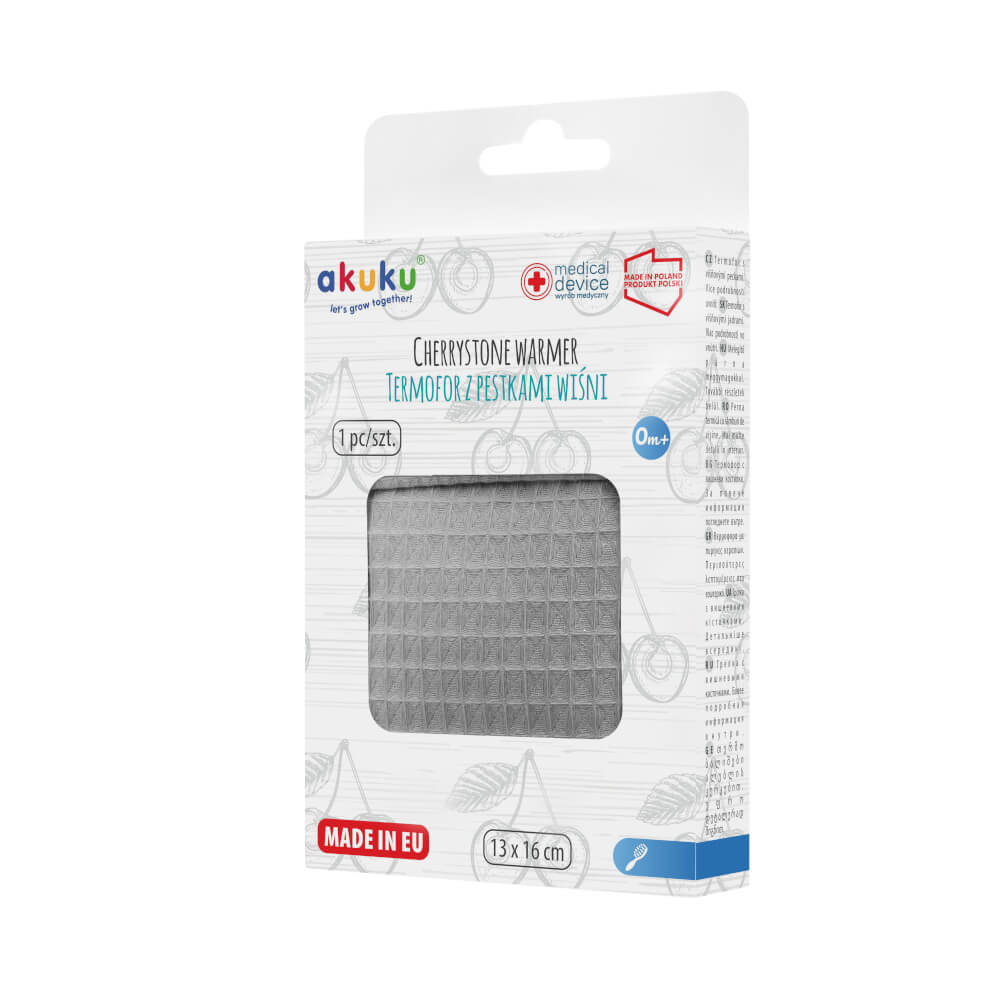 Termofor z pestek wisni szary A0635