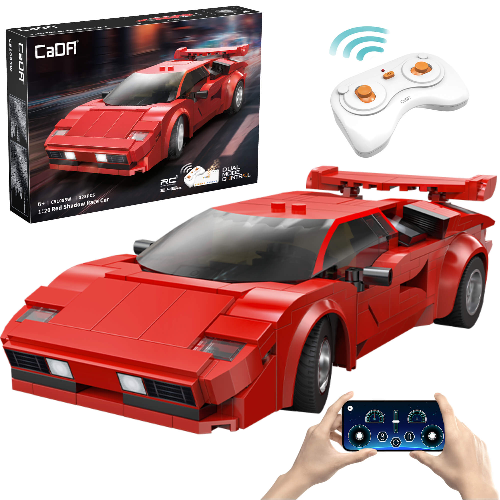 CaDA Klocki konstrukcyjne Red Shadow RC Dual Mode