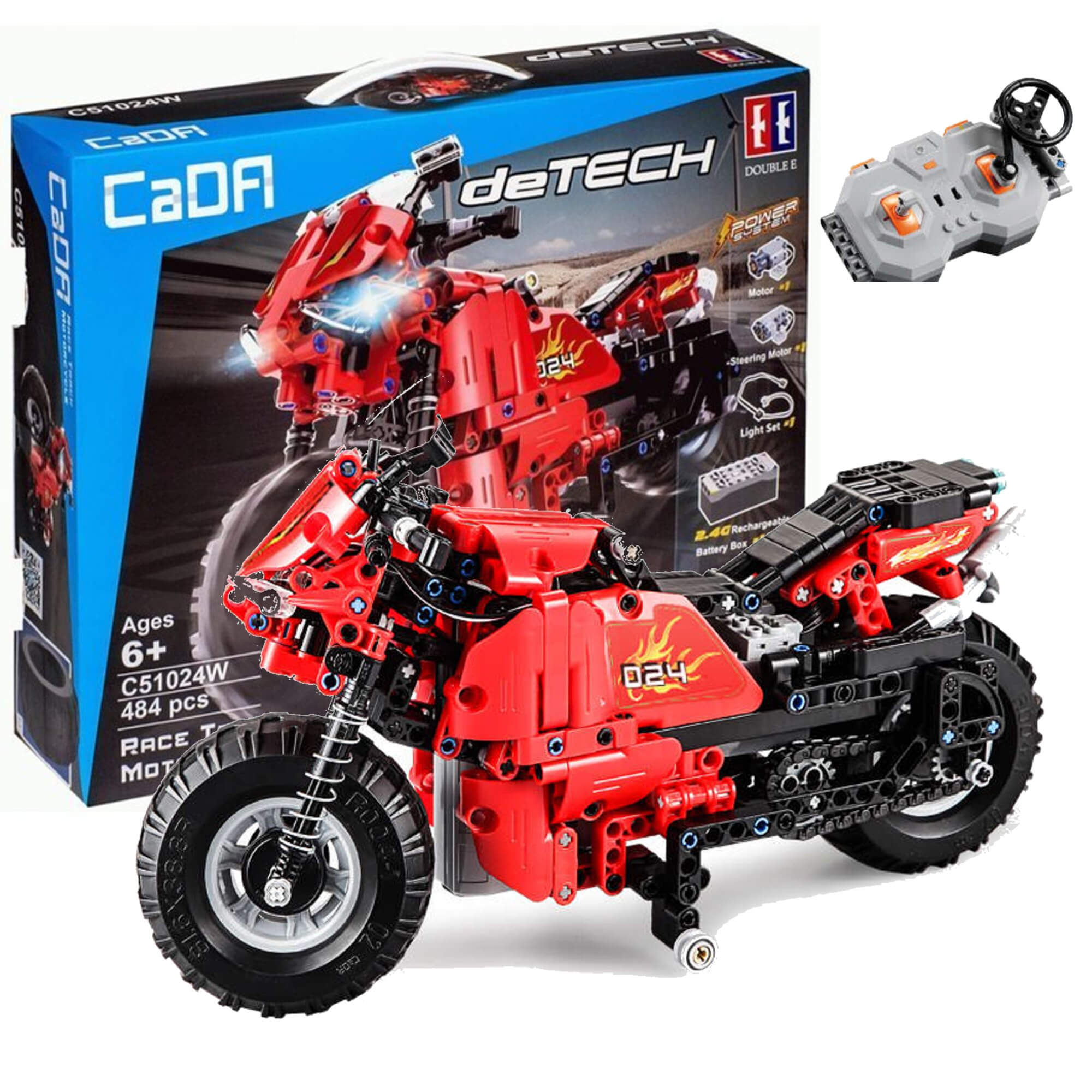 CaDA Motocykl wyscigowy RC zdalnie sterowany CaDA Motocykl wyscigowy RC zdalnie sterowany