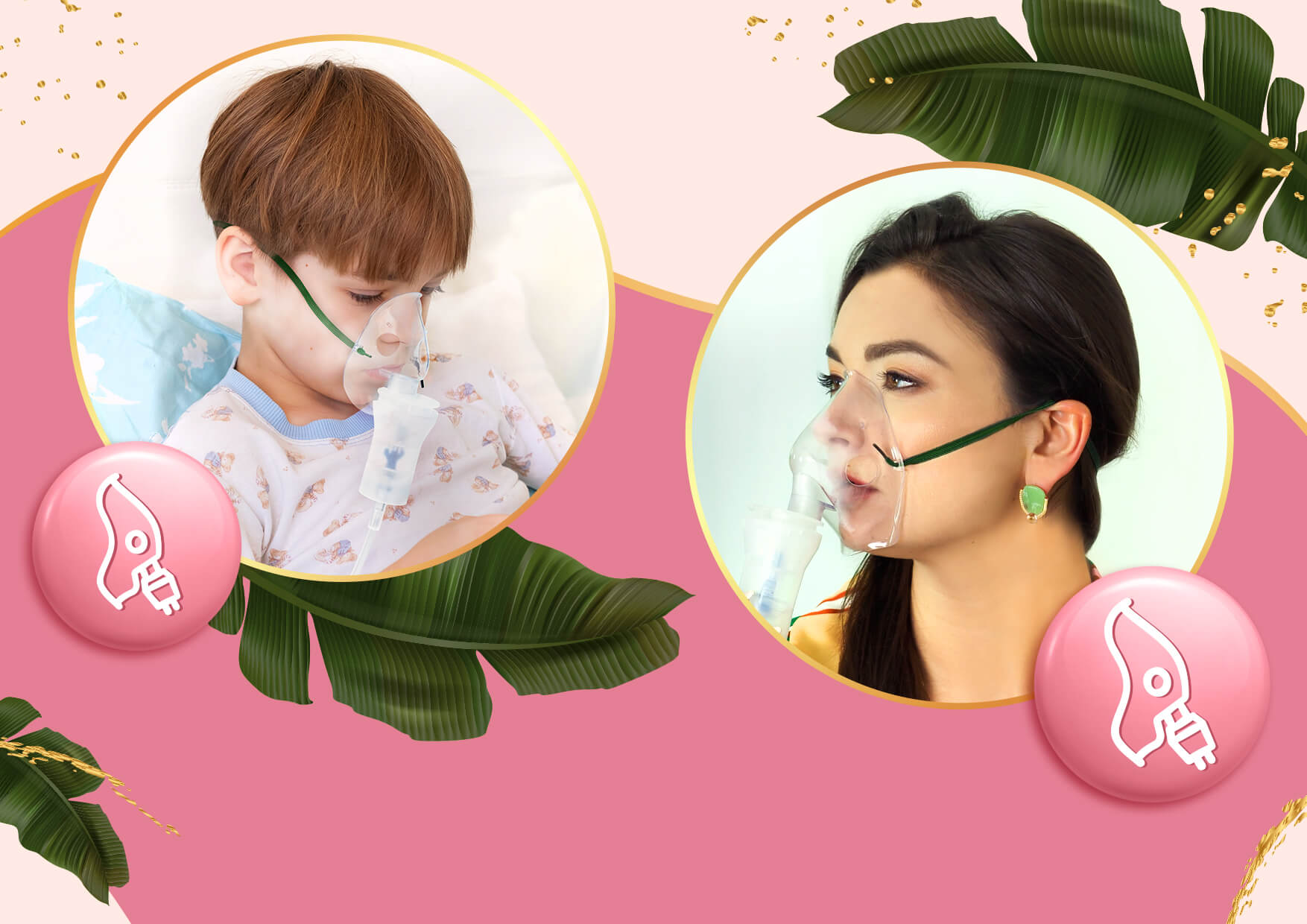 Neno Sano inhalator z dwoma maskami