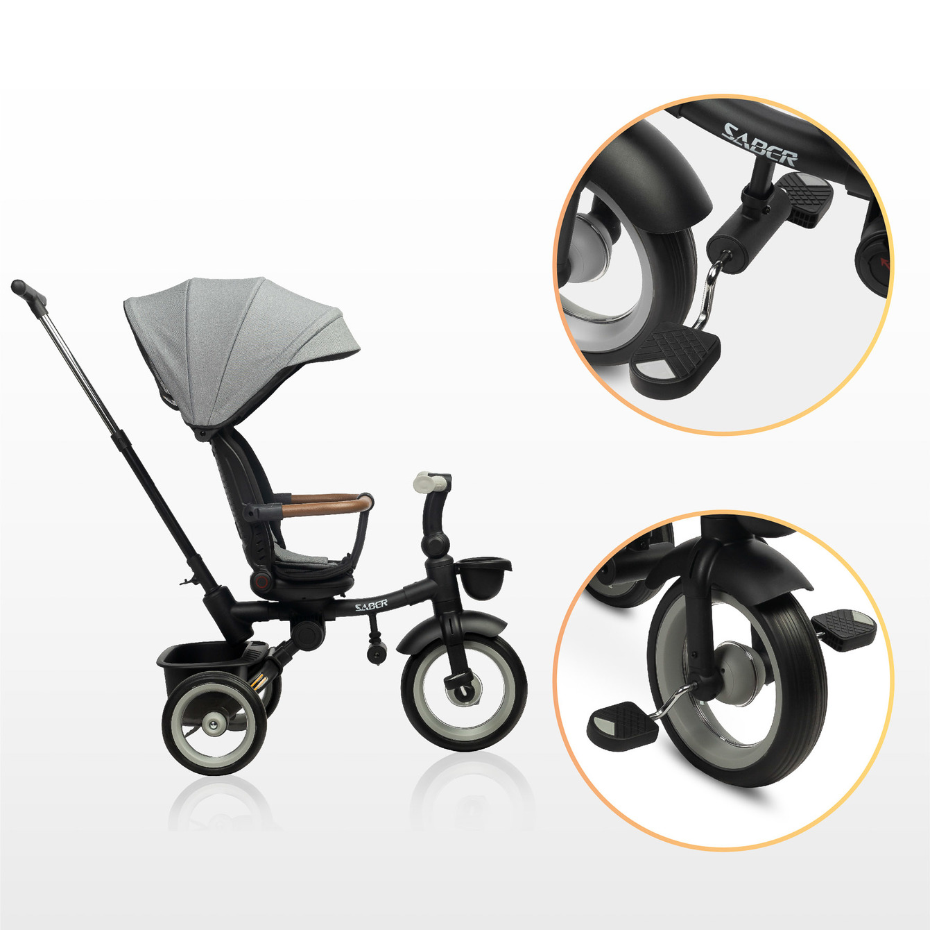 Rowerek 3 kołowy SABER wielofunkcyjnosc