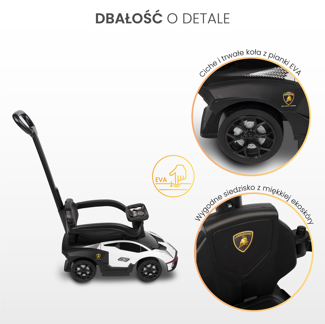 JEZDZIK LAMBORGHINI ESSENZA Najwazniejsze detale