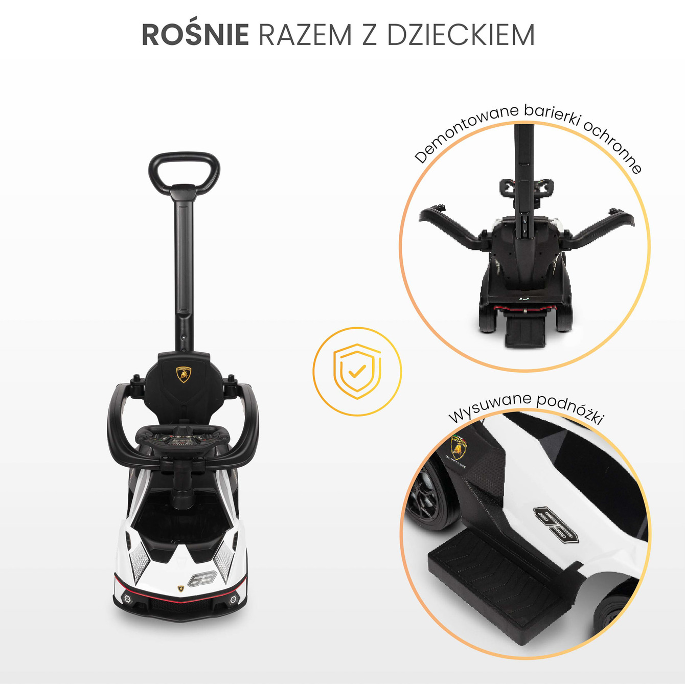 JEZDZIK LAMBORGHINI ESSENZA rosnie z dzieckiem