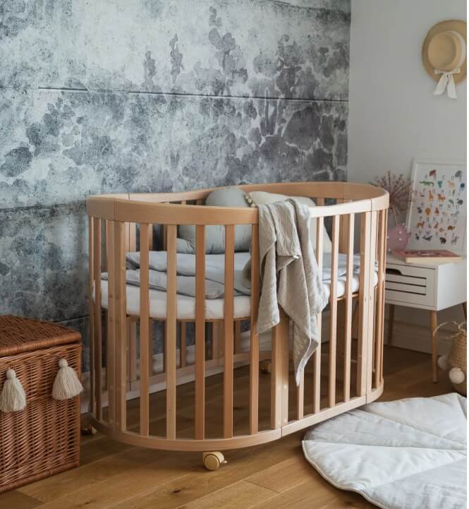 owalne lozeczko 7w1 z materacem naturalne owalne lozeczko 7w1 z materacem naturalne