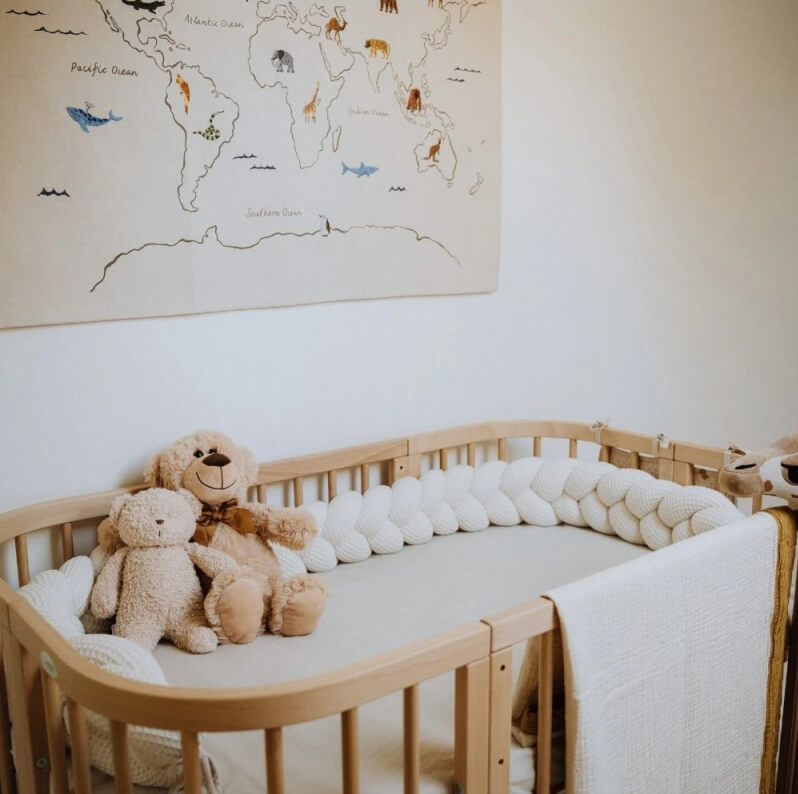 warkocz ochraniacz do lozeczka 210 cm wafelek rozne kolory warkocz ochraniacz do lozeczka 210 cm wafelek rozne kolory