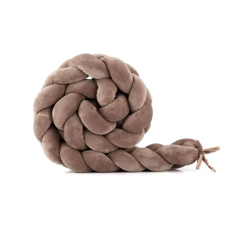 welurowy warkocz ochraniacz do lozeczka 210 cm czekoladowy welurowy warkocz ochraniacz do lozeczka 210 cm czekoladowy