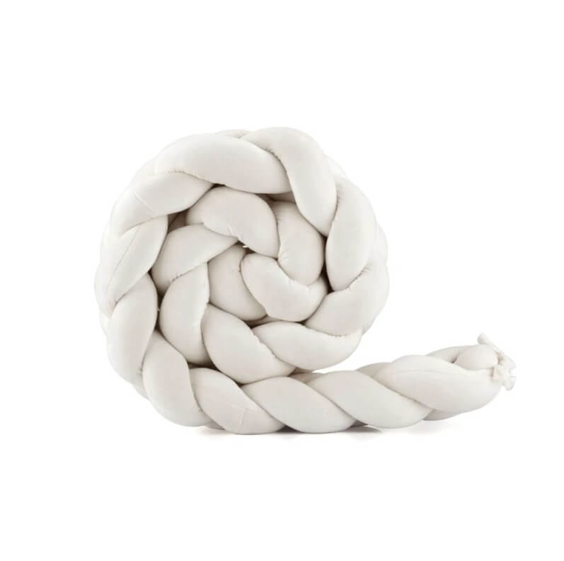 welurowy warkocz ochraniacz do lozeczka 210 cm ecru welurowy warkocz ochraniacz do lozeczka 210 cm ecru