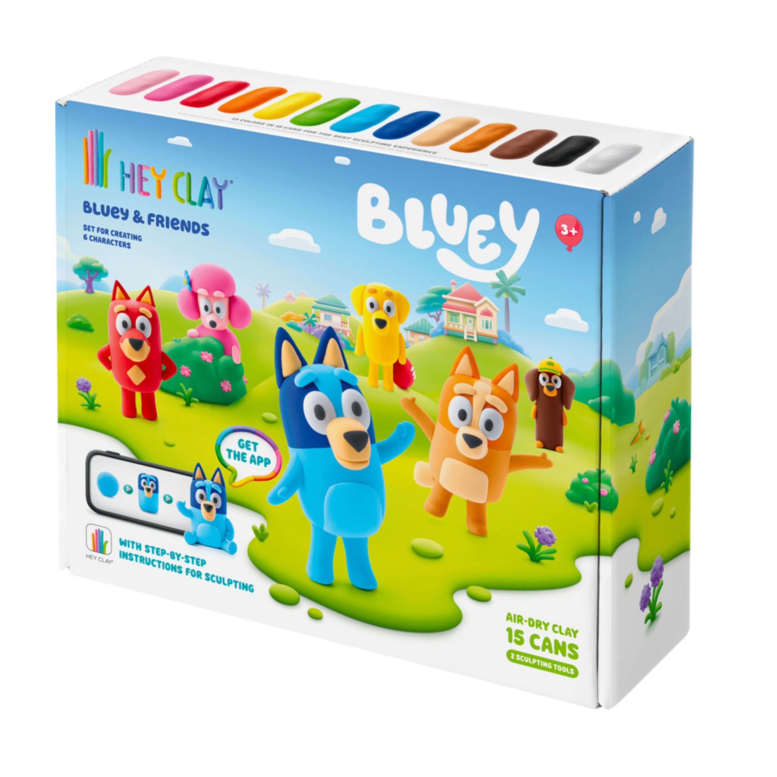 Hey Clay Bluey & Friends 15 – zestaw mas plastycznych Bluey i przyjaciele