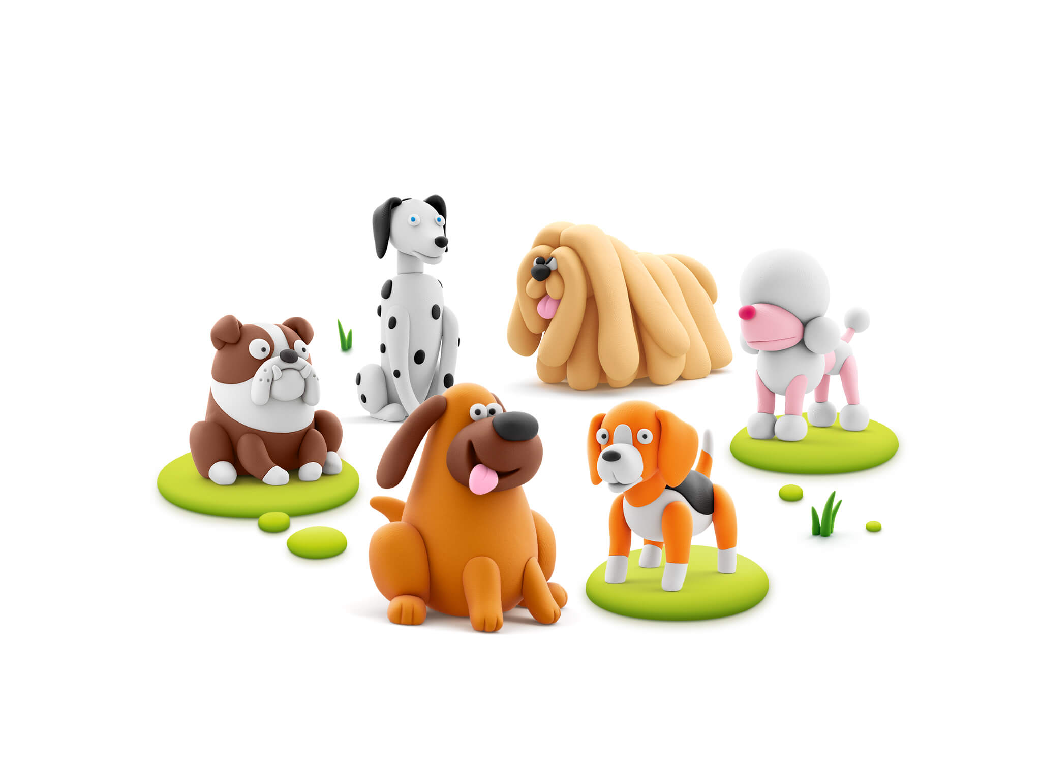 Hey Clay Dog Buddies 15 – postacie psów do ulepienia