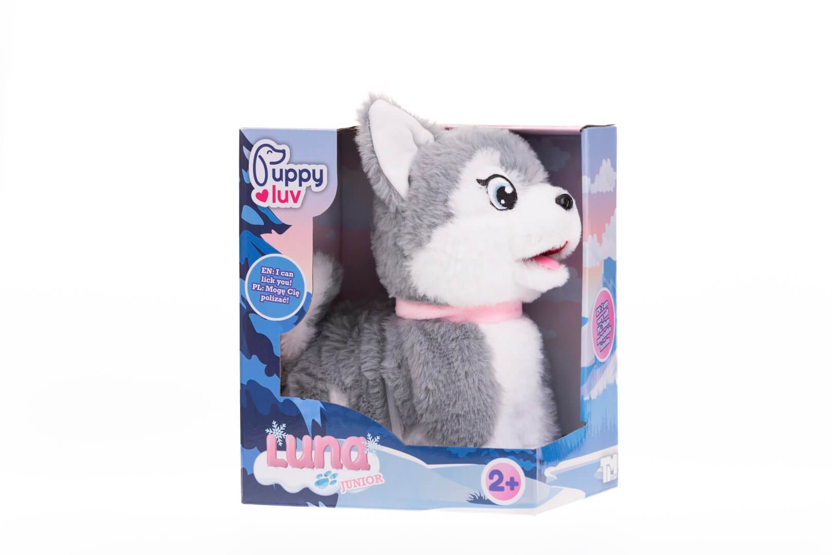 Interaktywny piesek Puppy Luv Luna Junior – husky reagujący na dotyk