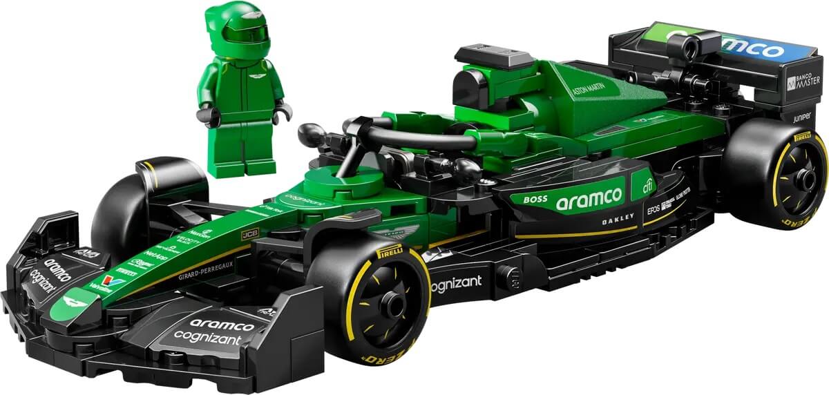 LEGO Speed Champions 77245 – złożony bolid F1 Aston Martin Aramco AMR24