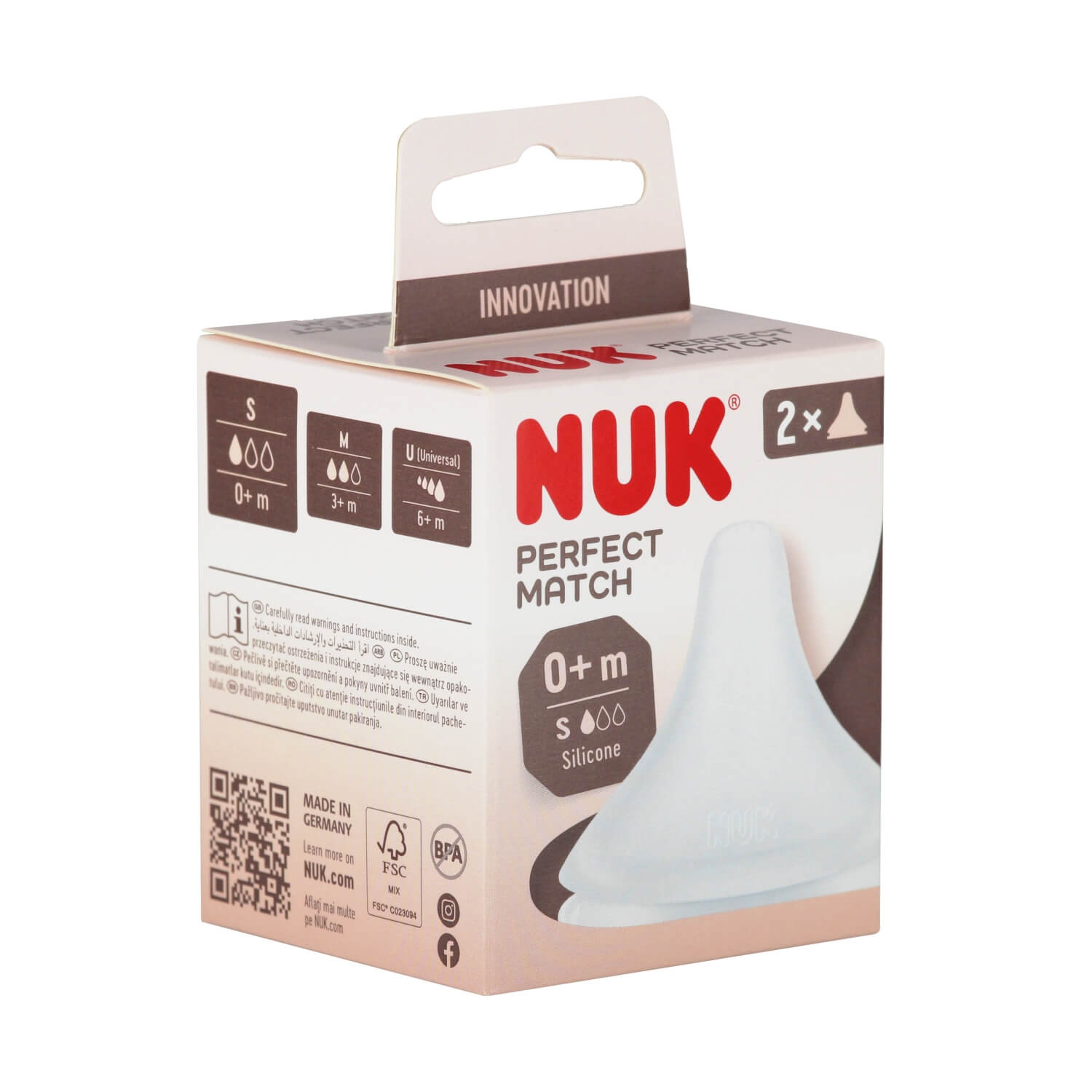 Nuk smoczek na butelkę PERFECT MATCH rozmiar S