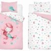 Posciel dwustronna bawelniana do łóżeczka Syrenka 90x120 wzor 5512B