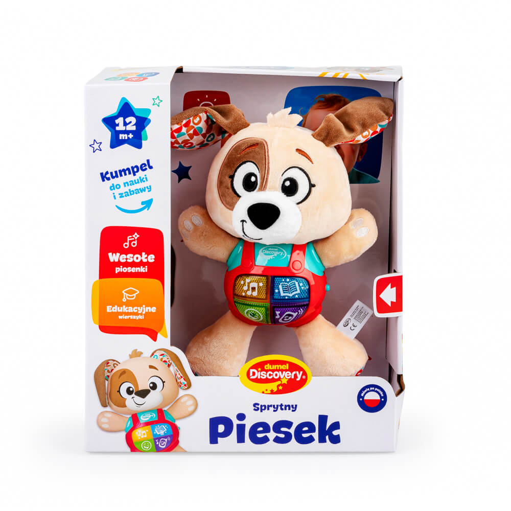 Sprytny Piesek Dumel Discovery w opakowaniu – interaktywna zabawka edukacyjna
