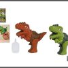 dinozaur ziejący parą światło dźwięk