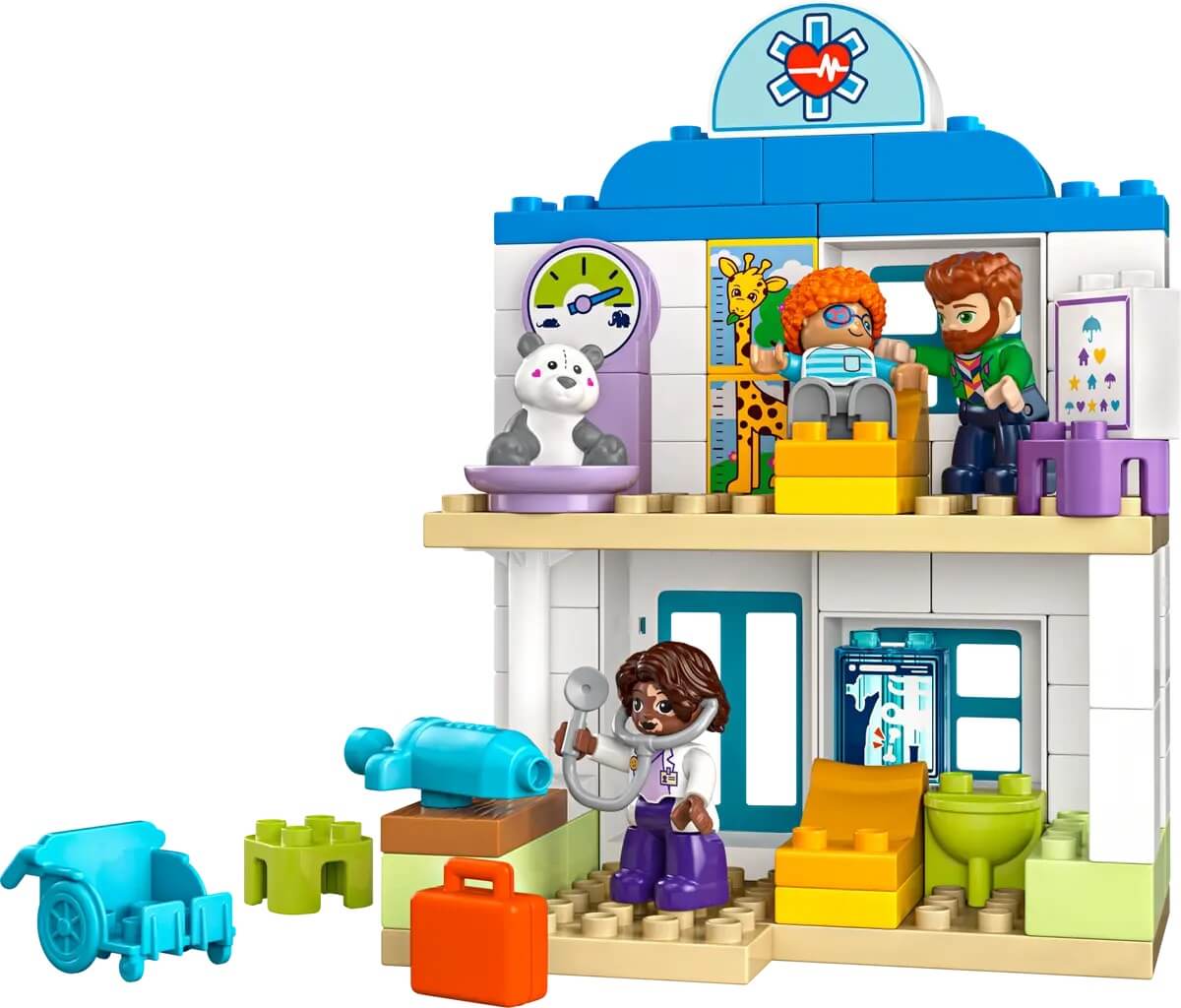 LEGO DUPLO 10449 Wizyta u lekarza – model szpitala i akcesoria