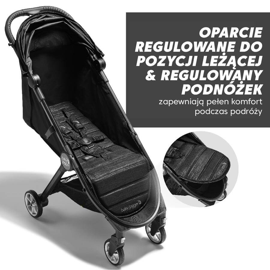 Baby Jogger City Tour 2 regulowane oparcie i podnórzek Baby Jogger City Tour 2 regulowane oparcie i podnórzek