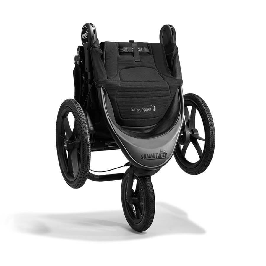 Baby Jogger Summit X3 po złożeniu – kompaktowa forma do transportu