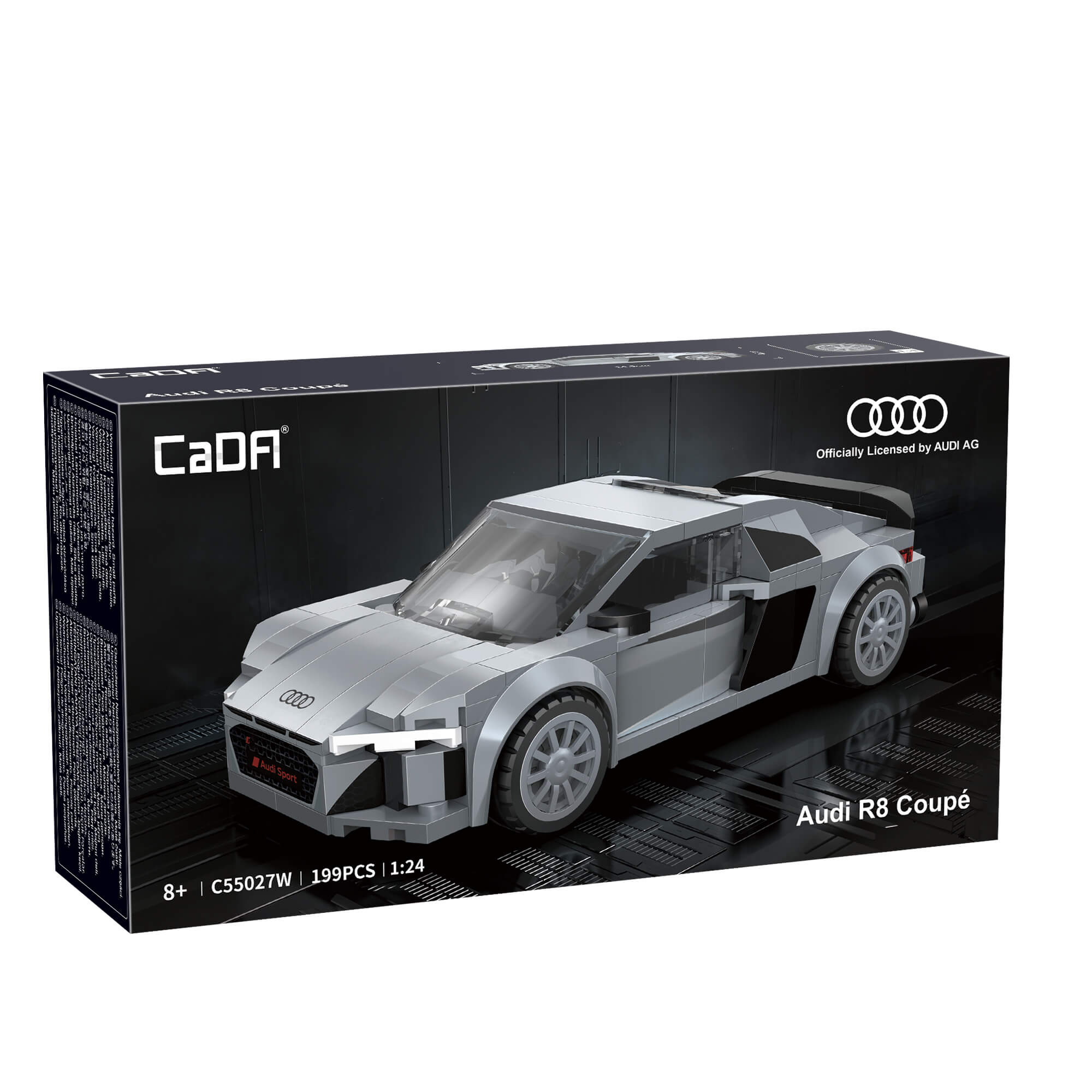 CaDA Audi R8 Coupe C55027W – klocki konstrukcyjne w pudełku