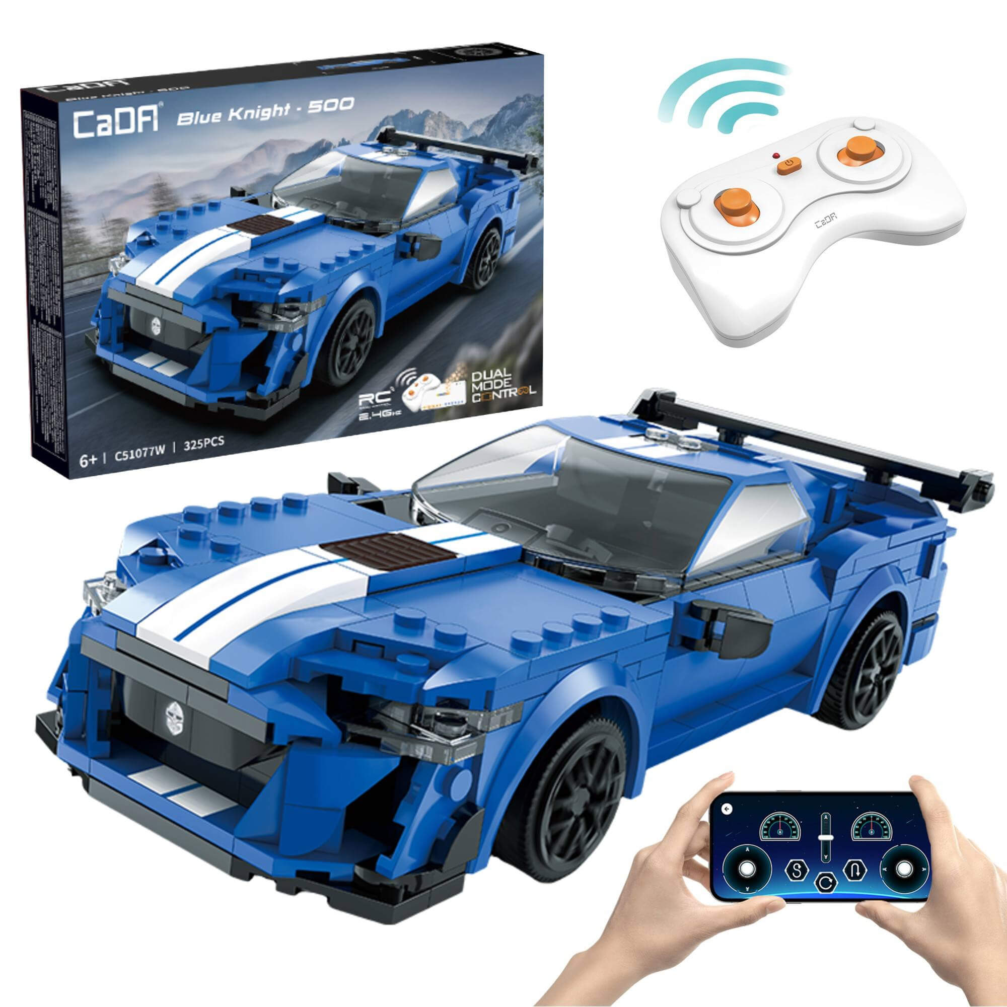 CaDA Blue Knight 500 RC w trakcie jazdy