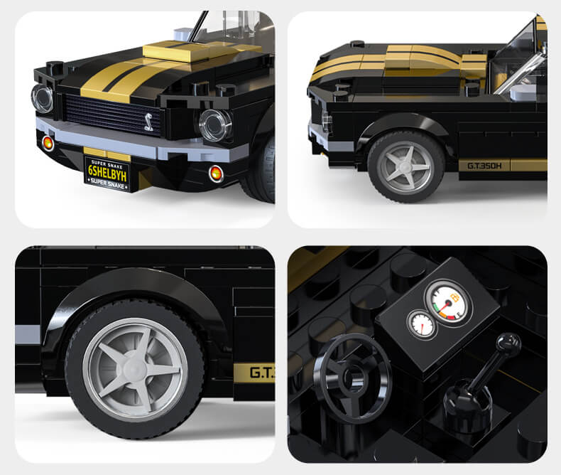 Detale karoserii CaDA Shelby GT 350H – nadruki bez naklejek