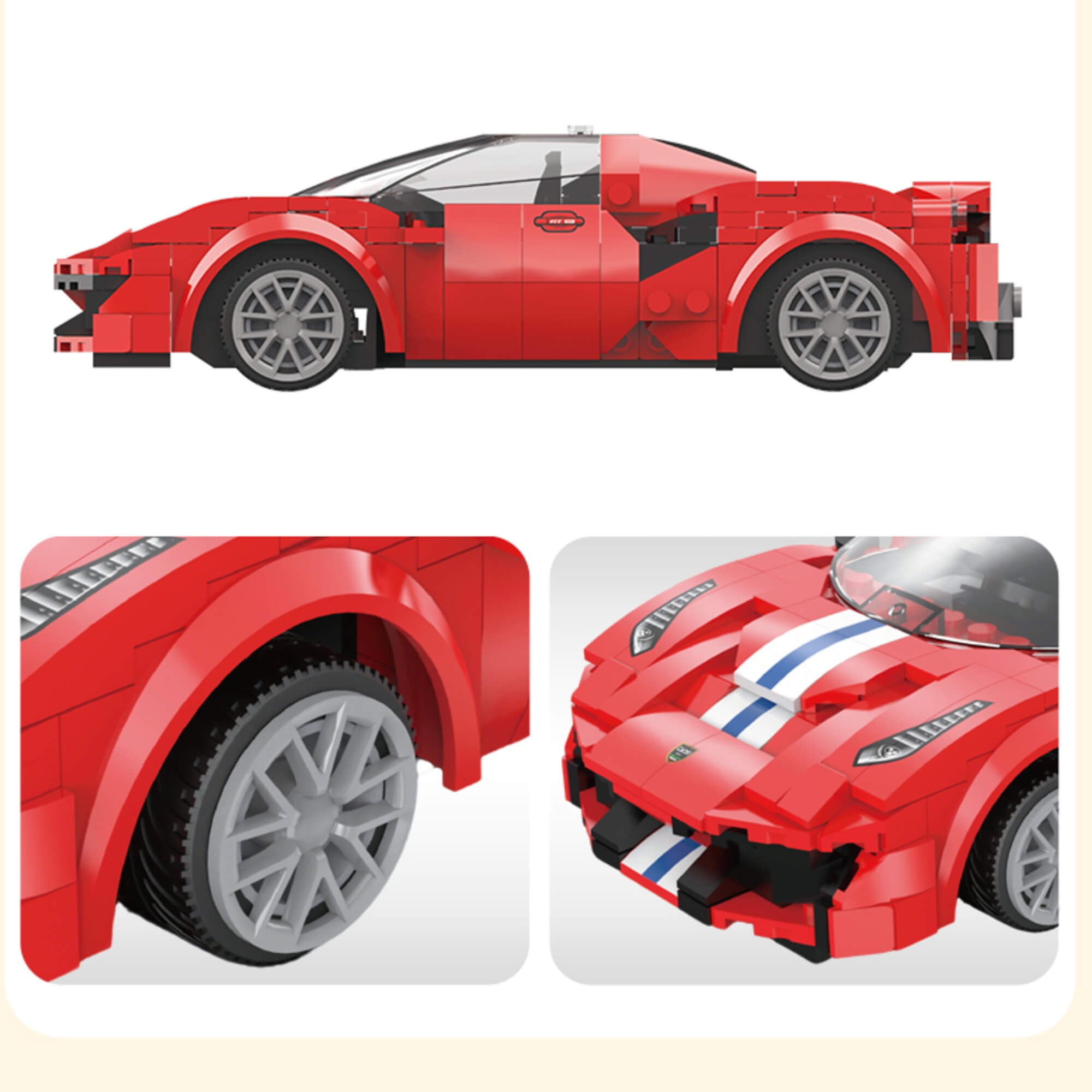 Gumowe koła CaDA 488 Race Car RC – przyczepność i stabilność