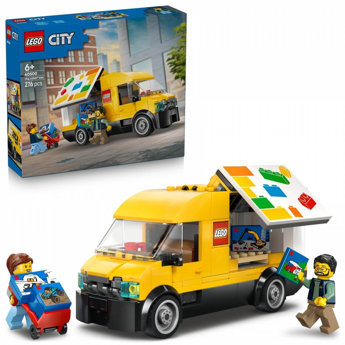 LEGO City 60500 Furgonetka LEGO opakowanie i model LEGO City 60500 Furgonetka LEGO opakowanie i model