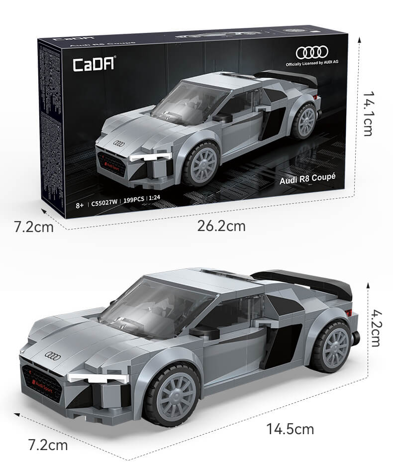 Przód modelu CaDA Audi R8 Coupe – licencjonowane Audi