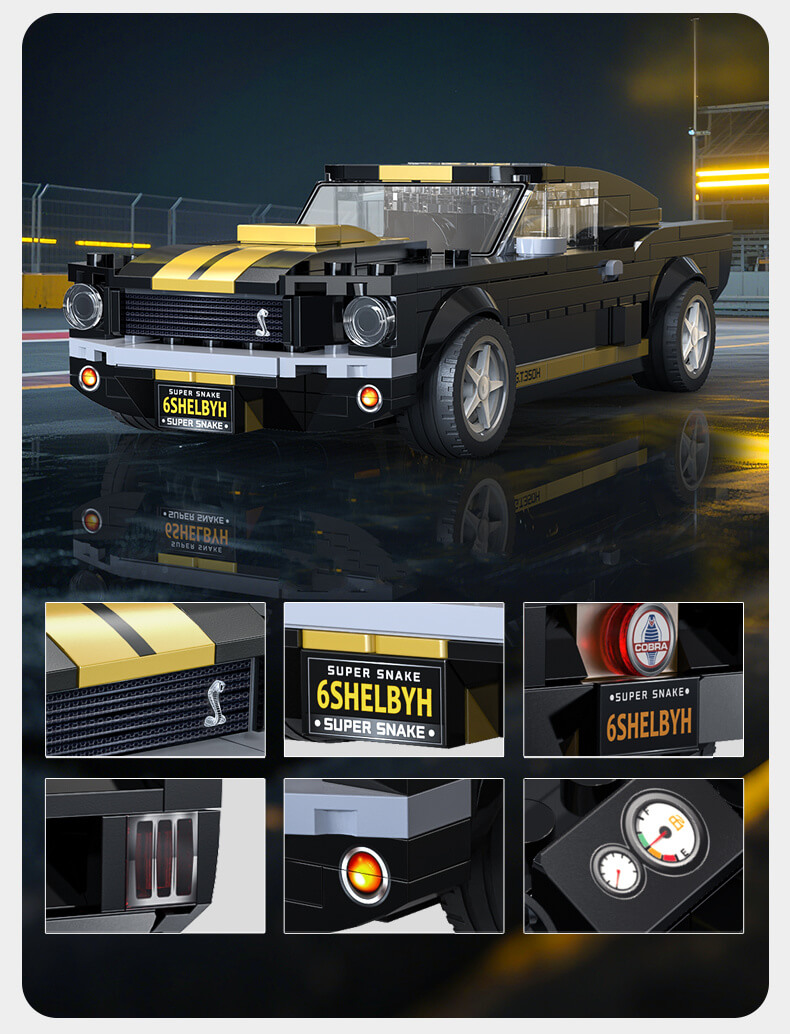 Przód modelu CaDA Shelby GT 350H – klasyczny muscle car