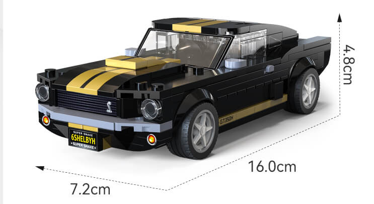 Shelby GT 350H wielkość modelu po złożeniu
