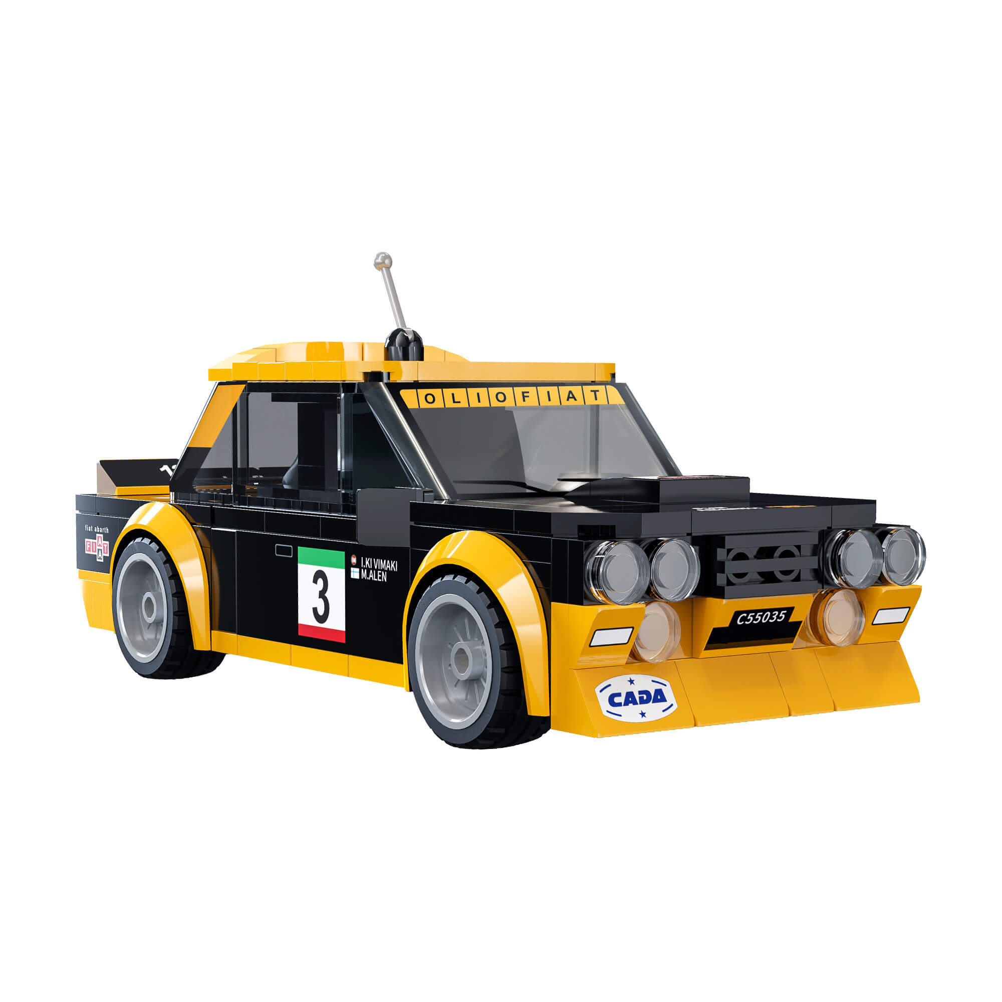 Złożony model CaDA Fiat 131 Abarth – rajdówka 1 24