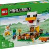 LEGO Minecraft 21585 Farma kurczaków – widok zestawu