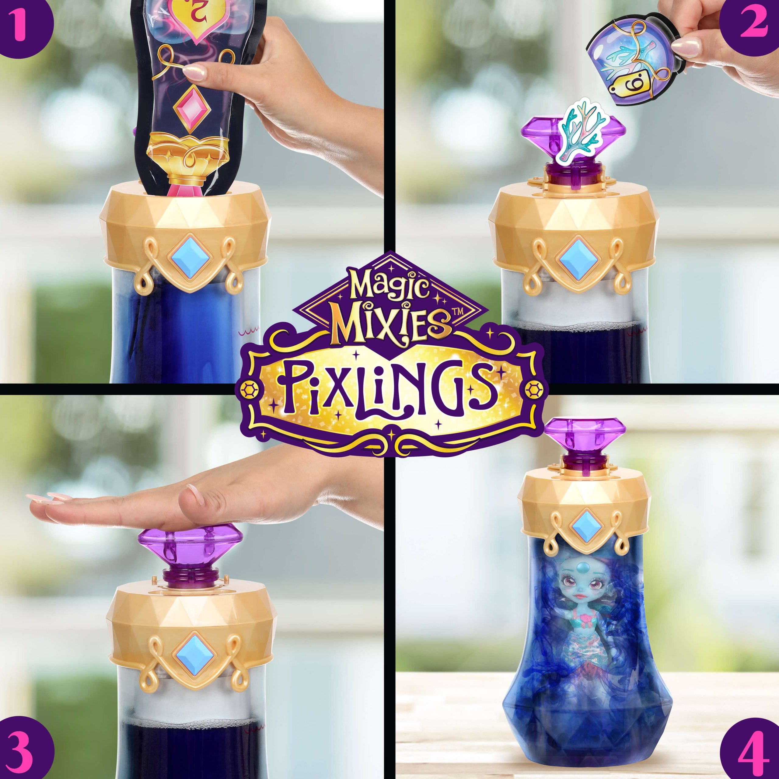 Magic Mixies Pixlings efekt odkrywania syrenki