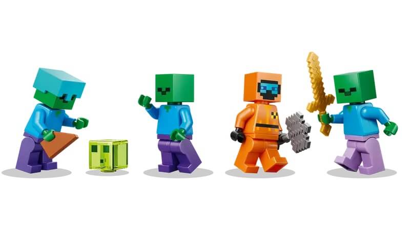 LEGO Minecraft zombie figurki 21587