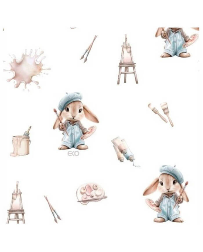 Delikatny rożek z wiskozy bambusowej MALARZ