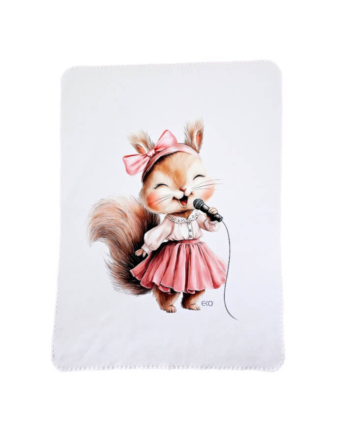 Kocyk panelowy Muszelka PIOSENKARKA 100x80 cm