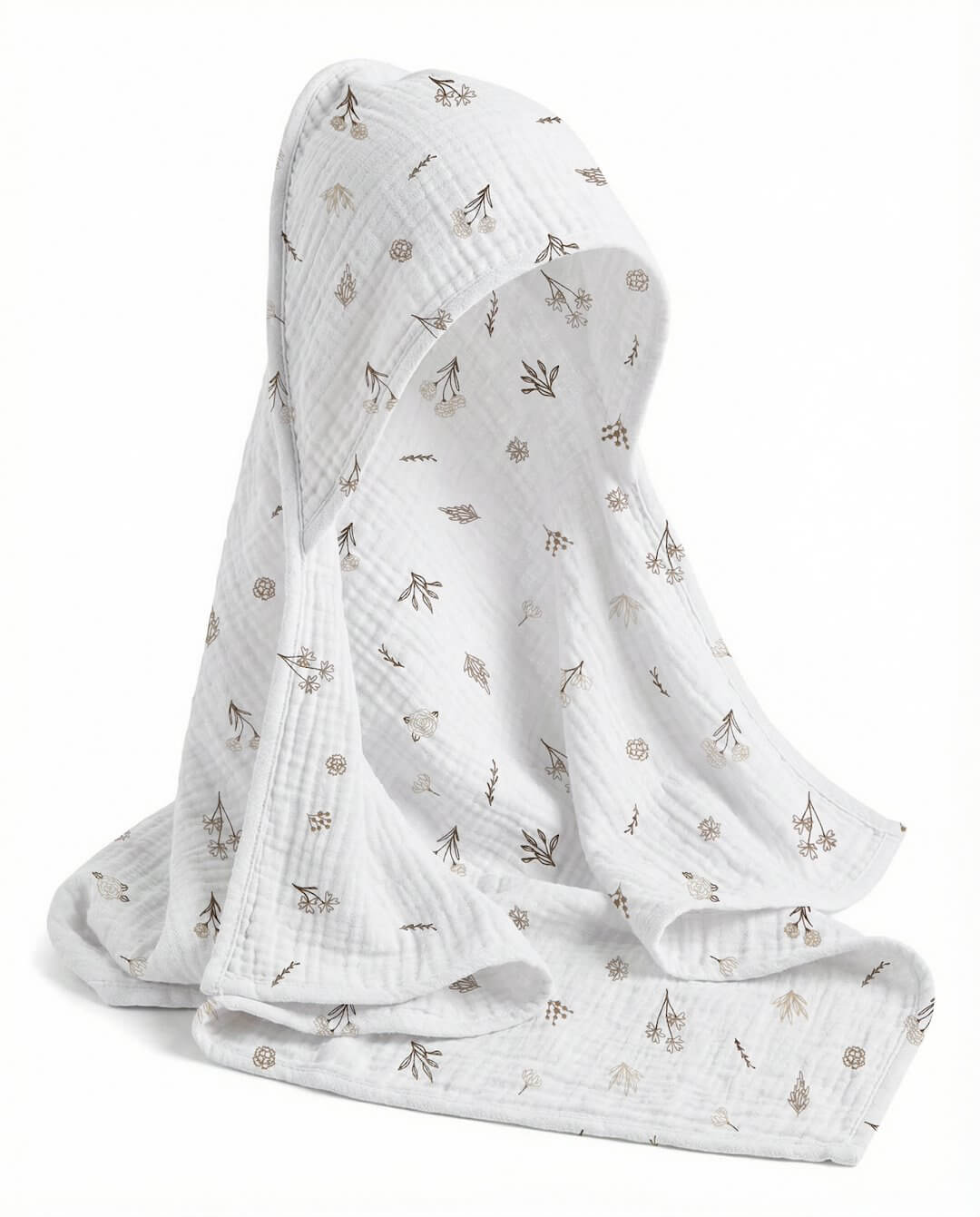 recznik muslinowy z kapturkiem dla dziecka