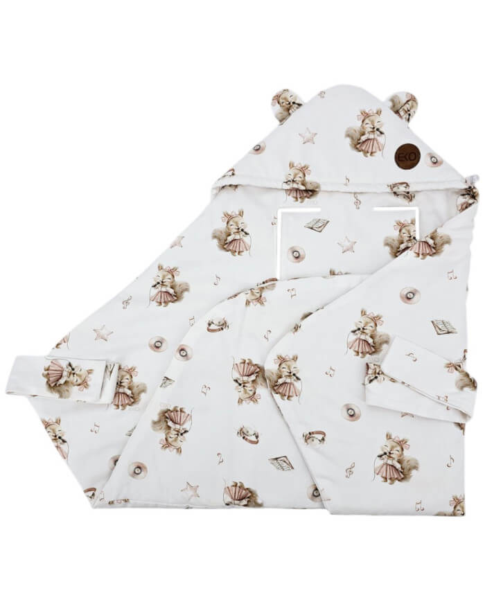 otulacz do fotelika bambusowy dla niemowlaka